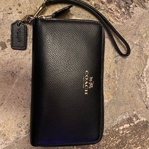 Coach Dual Zip Wallet Wristlet